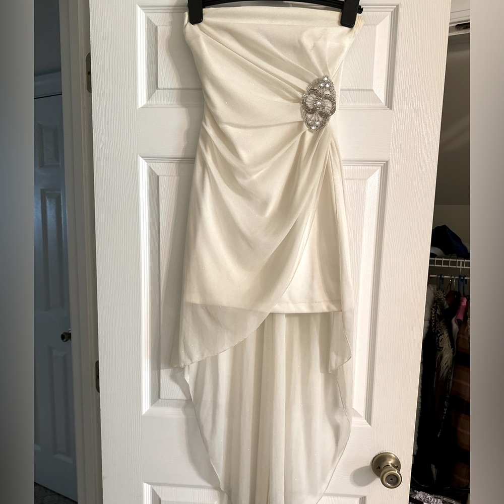 White Short Teens Dress